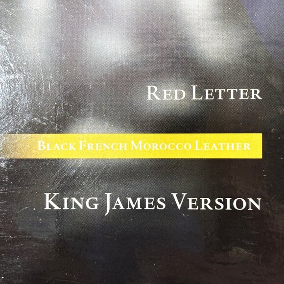 KJV Personal Concord Reference Bible Black French Morocco Leather KJ463:XRI NWT - Picture 2 of 16